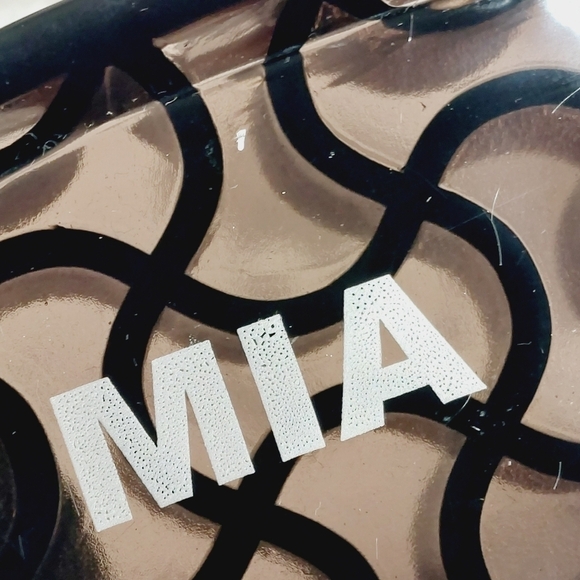 MIA Black Double Strap Buckle Slides Sandals V633 - Picture 11 of 11